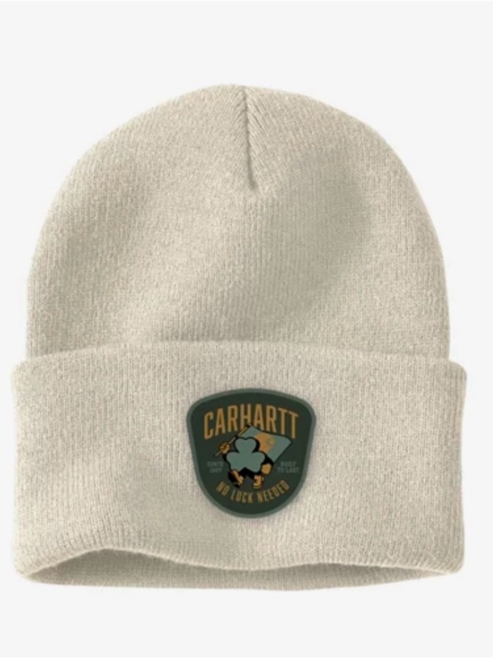 Brand New Carhartt Knit Shamrock Patch Beanie Retail $28